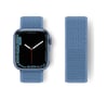 Apple Watch 42mm Uyumlu Hasırlı Cırtcırtlı Kordon - Mavi Diğer