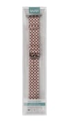 Apple Watch 42mm Uyumlu Karo Motif Kordon - Pembe Diğer