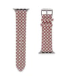 Apple Watch 42mm Uyumlu Karo Motif Kordon - Pembe Diğer