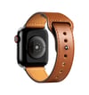 Apple Watch 42mm Uyumlu Kr415 Luaz Deri Kordon - Kahverengi -
