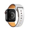 Apple Watch 42mm Uyumlu Kr415 Luaz Deri Kordon - Beyaz -