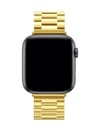 Apple Watch 42mm Uyumlu Metal Baklalı Kordon - Gold Diğer