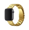 Apple Watch 42mm Uyumlu Metal Baklalı Kordon - Gold Diğer