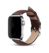 Apple Watch 42mm Uyumlu Nl26 Deri Kordon - Kahverengi -