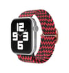 Apple Watch 42mm Uyumlu Star Kordon - Zigzag Kırmızı-siyah -