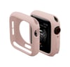 Apple Watch 44mm Uyumlu Silikon Alt Kasa - Pudra -