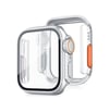 Apple Watch 44mm Uyumlu Watch 49mm Kasa Dönüştürücü Ve Ekran Koruyucu - Gümüş Diğer