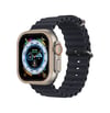 Apple Watch Ultra 49mm Uyumlu Alüminyum Kasa Cam Ekran Koruyucu - Gold Diğer