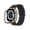 Apple Watch Ultra 49mm Uyumlu Alüminyum Kasa Cam Ekran Koruyucu - Yıldız Işığı -