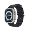 Apple Watch Ultra 49mm Uyumlu Alüminyum Kasa Cam Ekran Koruyucu - Mavi Diğer