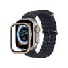 Apple Watch Ultra 49mm Uyumlu Alüminyum Kasa Cam Ekran Koruyucu - Gold Diğer