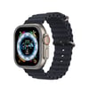 Apple Watch Ultra 49mm Uyumlu Alüminyum Kasa Cam Ekran Koruyucu - Gri Diğer