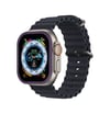 Apple Watch Ultra 49mm Uyumlu Alüminyum Kasa Cam Ekran Koruyucu - Mor Diğer