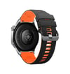 Apple Watch Ultra 49mm Uyumlu Minoc Kordon - Siyah-turuncu -