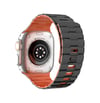 Apple Watch Ultra 49mm Uyumlu Wowen Kordon - Siyah-turuncu -
