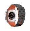 Apple Watch Ultra 49mm Uyumlu Wowen Kordon - Siyah-turuncu -