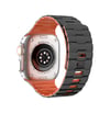 Apple Watch Ultra 49mm Uyumlu Wowen Kordon - Siyah-turuncu -