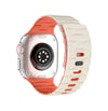 Apple Watch Ultra 49mm Uyumlu Wowen Kordon - Beyaz-turuncu -
