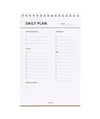 Daily Planner, Tarihsiz Günlük Masaüstü Planlayıcı, Spiralli,15 23 Çok Renkli
