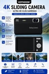 Dijital Kamera 4k Hd 48mp 8x Zoom Flaşlı Kayar Retro Video Kamera 2.4 Ekran 64gb Sd Kart Hediyeli Siyah Çok Renkli