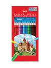 F.castel 5171116312 Tam Boy Kuru Boya 12 Li Çok Renkli