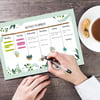 Haftalık, Günlük Planlayıcı Set - 50 Sayfa Tarihsiz Masaüstü Planner - Gençler, Kızlar, Yetişkinler İçin To Do List - 3 Parça - Green Serisi Çok Renkli