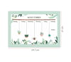 Haftalık, Günlük Planlayıcı Set - 50 Sayfa Tarihsiz Masaüstü Planner - Gençler, Kızlar, Yetişkinler İçin To Do List - 3 Parça - Green Serisi Çok Renkli