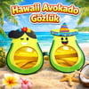 Hawaii Temalı Avokado Gözlük Kostüm Parti Gözlüğü 92012766