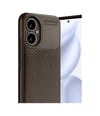 Honor 400 Uyumlu Kılıf Auto Focus Karbon Kapak - Kahverengi Belirtilmemiş