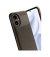 Honor 400 Uyumlu Kılıf Auto Focus Karbon Kapak - Kahverengi Belirtilmemiş