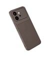 Huawei Honor 600 Uyumlu Auto Focus Karbon Kapak - Gri Belirtilmemiş