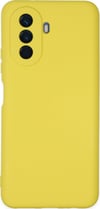 Huawei Nova Y70 Uyumlu Kılıf Nano İçi Kadife Silikon - Sarı Belirtilmemiş