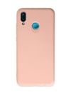 Huawei P20 Lite Kılıf Nano İçi Kadife Silikon - Pudra 0.2M-Çok Renkli
