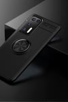 Huawei P40 Uyumlu Kılıf Range Yüzüklü Silikon - Siyah Belirtilmemiş