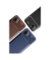 Huawei Y5p Uyumlu Kılıf Auto Focus Karbon Kapak - Kahverengi Belirtilmemiş