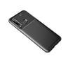 Huawei Y6p Uyumlu Kılıf Auto Focus Karbon Kapak - Siyah Belirtilmemiş