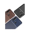 Huawei Y6p Uyumlu Kılıf Auto Focus Karbon Kapak - Siyah Belirtilmemiş
