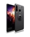 Huawei Y6p Uyumlu Kılıf Range Yüzüklü Silikon - Siyah Belirtilmemiş