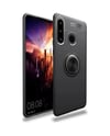 Huawei Y6p Uyumlu Kılıf Range Yüzüklü Silikon - Siyah Belirtilmemiş