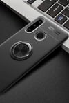 Huawei Y6p Uyumlu Kılıf Range Yüzüklü Silikon - Siyah Belirtilmemiş