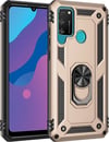 Huawei Y6p Uyumlu Kılıf Sofya Yüzüklü Silikon Kapak - Gold Belirtilmemiş
