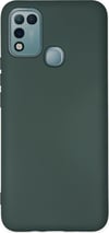 İnfinix Hot 10 Play Uyumlu Kılıf Nano İçi Kadife Silikon - Koyu Yeşil Belirtilmemiş