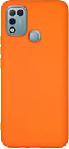 İnfinix Hot 10 Play Uyumlu Kılıf Nano İçi Kadife Silikon - Turuncu Belirtilmemiş