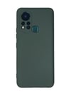 İnfinix Hot 11s Uyumlu Kılıf Nano İçi Kadife Silikon - Koyu Yeşil Belirtilmemiş
