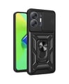 İnfinix Hot 30 5g Uyumlu Kılıf Pars Lens Yüzüklü Silikon - Siyah Belirtilmemiş