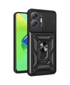 İnfinix Hot 30 5g Uyumlu Kılıf Pars Lens Yüzüklü Silikon - Siyah Belirtilmemiş