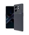 İnfinix Hot 50i 4g Uyumlu Auto Focus Karbon Kapak - Lacivert Belirtilmemiş