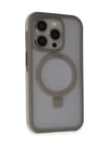 Joko Apple Uyumlu iPhone 15 Pro Uyumlu Zorda Airbag Magsafe Standlı Kapak - Titan Gri Belirtilmemiş