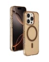 Joko Apple Uyumlu iPhone 16 Pro Max Uyumlu Gleam Pc Sert Magsafe Kılıf - Şeffaf-gold Belirtilmemiş