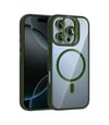 Joko Apple Uyumlu iPhone 16 Pro Max Uyumlu Remim Lensli Magsafe Standlı Kapak - Koyu Yeşil Belirtilmemiş